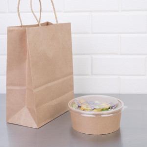 Insalatiera Kraft Ronds - 750 ml - Lotto di 300 - Fiesta Green