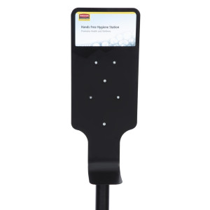 Punto di igiene nero con supporto per distributore Autofoam - Rubbermaid