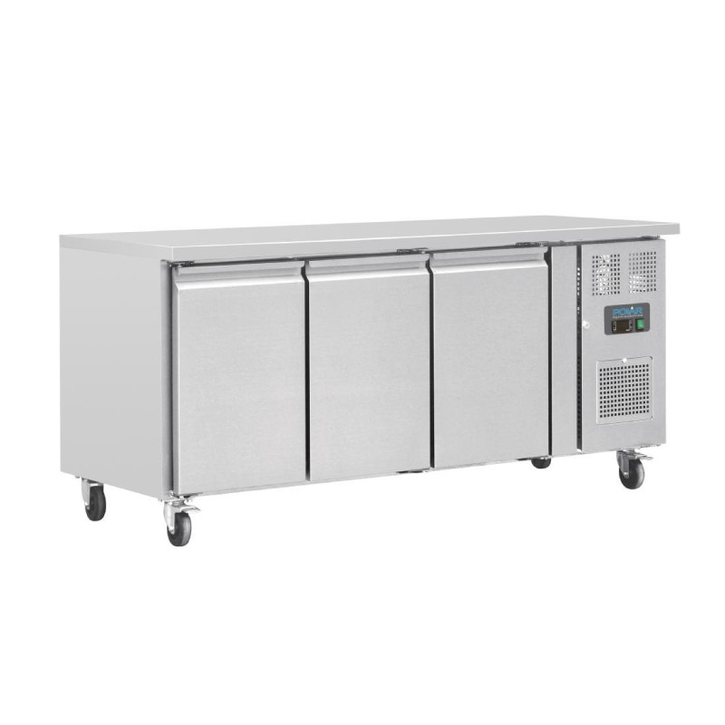 Tavolo Frigorifero Positivo 3 Porte Serie U - 417L - Polar - Fourniresto Tavolo Frigorifero Positivo 3 Porte Serie U - 417L - Polar - Fourniresto