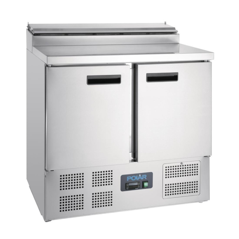 Bancone di preparazione refrigerato per pizze e insalate Serie G - 254L - Polar - Fourniresto Bancone di preparazione refrigerato per pizze e insalate Serie G - 254L - Polar - Fourniresto