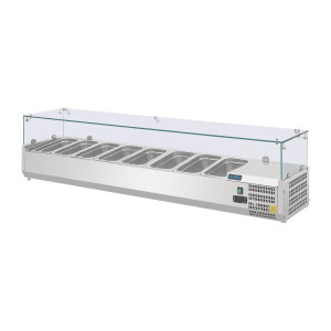 Vetrina per ingredienti refrigerata - 8 X GN 1/4 - Polar - Fourniresto
