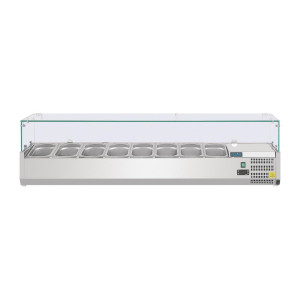 Vetrina per ingredienti refrigerata - 8 X GN 1/4 - Polar - Fourniresto
