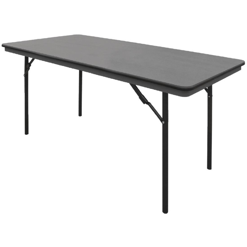 Tavolo rettangolare pieghevole grigio in ABS - 1520mm - Bolero - Fourniresto Tavolo rettangolare pieghevole grigio in ABS - 1520mm - Bolero - Fourniresto