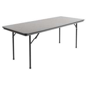 Tavolo rettangolare pieghevole grigio in ABS - 1830mm - Bolero - Fourniresto