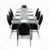 Tavolo rettangolare pieghevole grigio in ABS - 1830mm - Bolero - Fourniresto