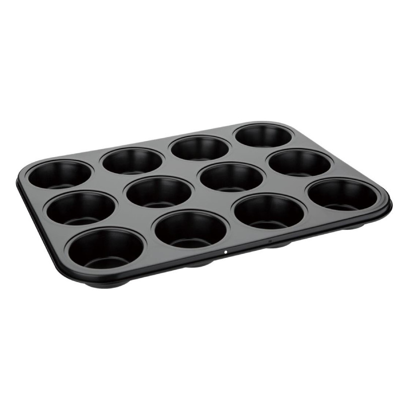 Piastra antiaderente con 12 stampi per muffin - Vogue Piastra antiaderente con 12 stampi per muffin - Vogue