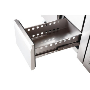 Tavolo Frigorifero 1 Porta 2 Cassetti - 228 L - Polar - Fourniresto