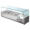 Vetrina refrigerata per ingredienti 3x GN 1/3 e 1x GN 1/2 Serie G - Polar - Fourniresto