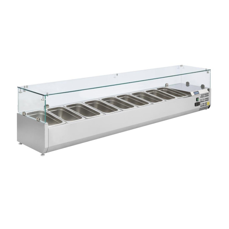 Vetrina refrigerata per ingredienti - 9 vaschette GN 1/3 - Polar - Fourniresto Vetrina refrigerata per ingredienti - 9 vaschette GN 1/3 - Polar - Fourniresto