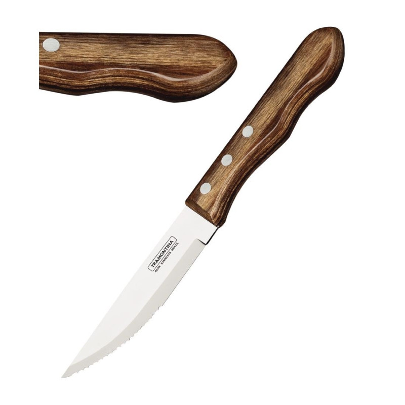 Coltelli da bistecca Tramontina Jumbo in acciaio inossidabile - Set da 4 - FourniResto Coltelli da bistecca Tramontina Jumbo in acciaio inossidabile - Set da 4 - FourniResto