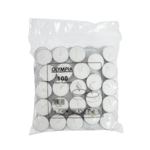 Candele da tavolo 4 ore - Lotto da 100 - Olympia - Fourniresto