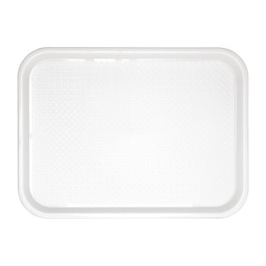 Vassoio Fast Food in Plastica Bianca 345 x 265mm - Olympia KRISTALLON - Fourniresto