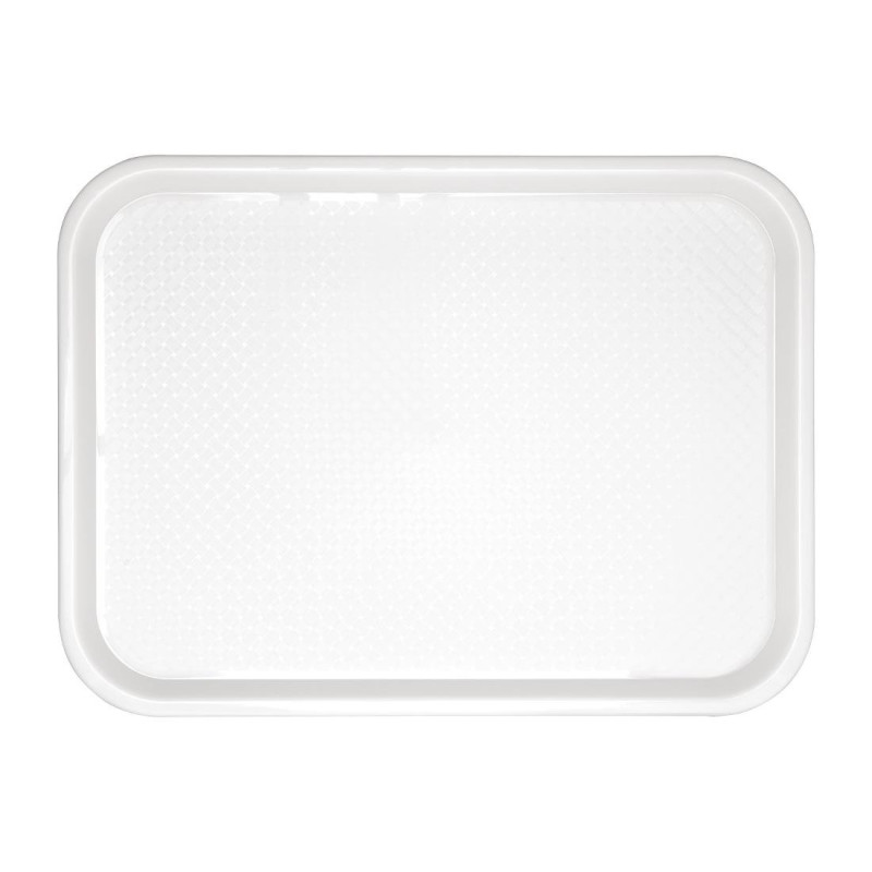 Vassoio Fast Food in Plastica Bianca 345 x 265mm - Olympia KRISTALLON - Fourniresto Vassoio Fast Food in Plastica Bianca 345 x 265mm - Olympia KRISTALLON - Fourniresto