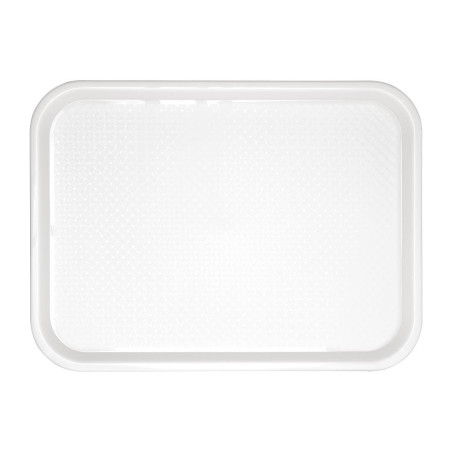 Vassoio Fast Food in Plastica Bianca 345 x 265mm - Olympia KRISTALLON - Fourniresto