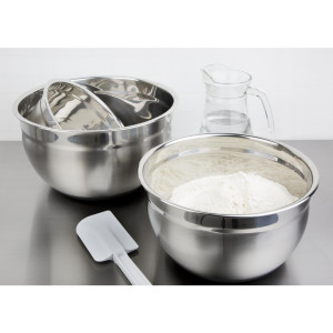 Bacinella in acciaio inossidabile con fondo in silicone 3L - Vogue - Fourniresto