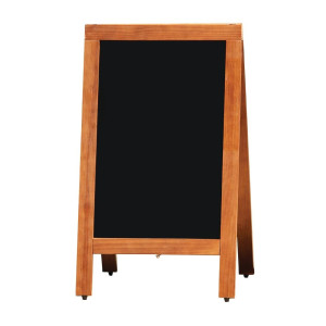 Pannello da marciapiede con cornice in legno 1200 x 700 mm - Olympia - Fourniresto