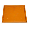 Piatto Tavolo Quadrato Marrone Scuro - 600 mm - Bolero