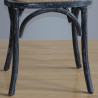 Sedie in legno laccato con schienale incrociato - nere - Bolero - Fourniresto