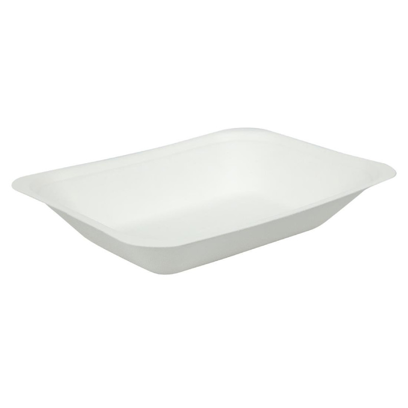 Barquette per patatine in bagassa - P 175mm - Lotto da 500 - Vegware Barquette per patatine in bagassa - P 175mm - Lotto da 500 - Vegware
