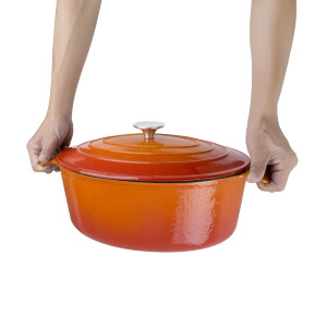Grande Cocotte Ovale Arancione - 6L - Vogue