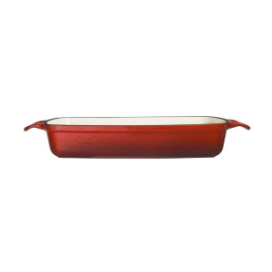 Piatto in ghisa rettangolare rosso - 2,8L - Vogue