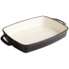 Piatto rettangolare in ghisa nera - 2,8L - Vogue