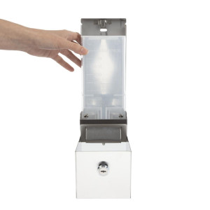Distributore di sapone liquido in acciaio inossidabile - 1L - Jantex