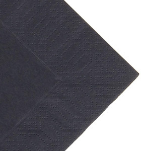 Tovaglioli monouso neri compostabili - 3 strati - 30x30 - Confezione da 1000 - FourniResto - Fourniresto