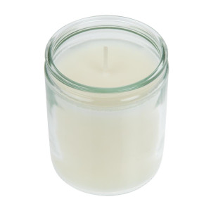 Candela in vetro trasparente Bolsius Starlight - Confezione da 8 - FourniResto - Fourniresto