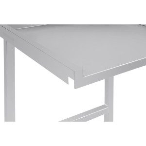 Tavolo di scarico destro per lavastoviglie a cappuccio - L 600mm - Vogue