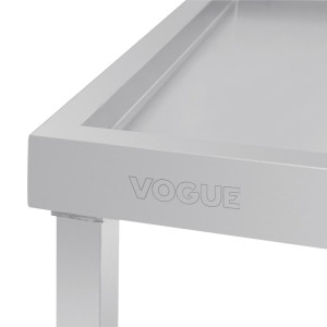 Tavolo di scarico destro per lavastoviglie a cappuccio - L 600mm - Vogue
