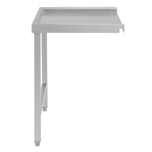 Tavolo di scarico destro per lavastoviglie a cappuccio - L 600mm - Vogue
