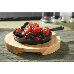 Support in legno chiaro per mini casseruola e mini padella - Olympia - Fourniresto