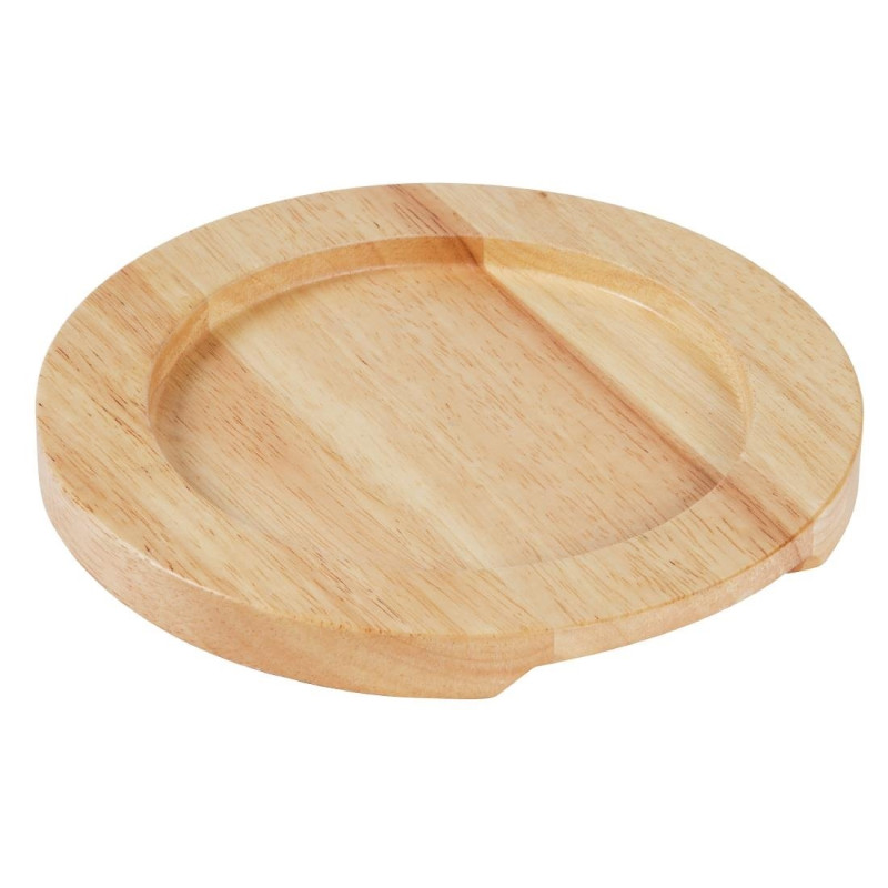 Supporto in legno chiaro per padella rotonda in ghisa con manici - Ø210mm - Olympia - Fourniresto Supporto in legno chiaro per padella rotonda in ghisa con manici - Ø210mm - Olympia - Fourniresto