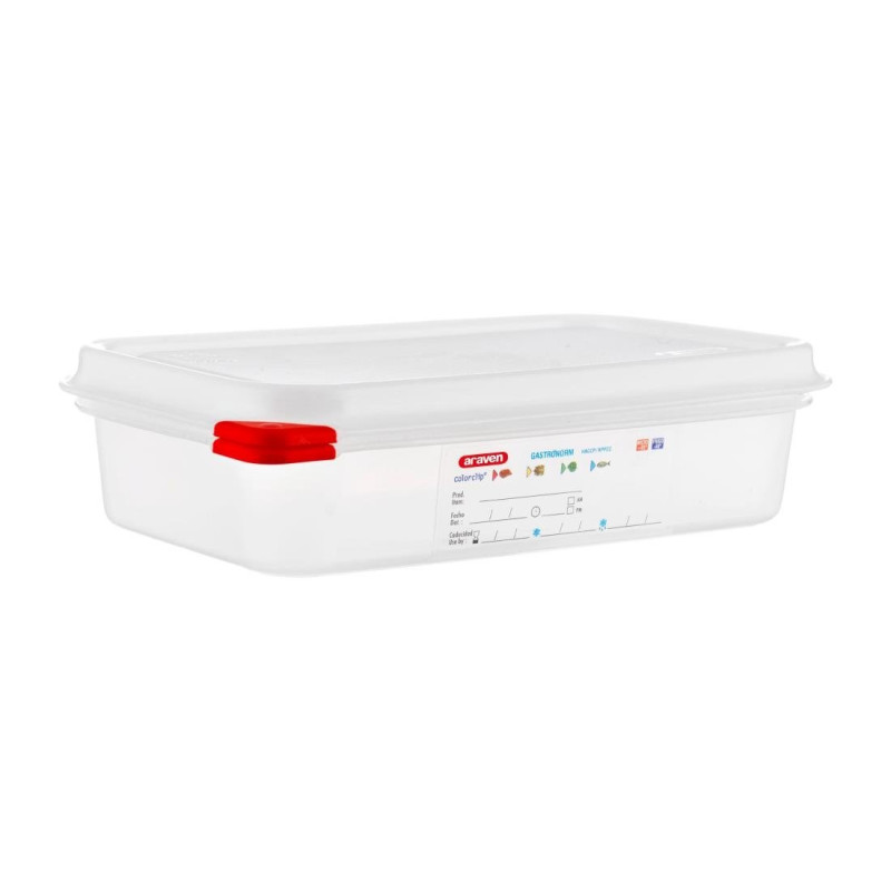 Scatola per alimenti GN1/4 - 1,8L - Confezione da 4 - Araven - Fourniresto Scatola per alimenti GN1/4 - 1,8L - Confezione da 4 - Araven - Fourniresto
