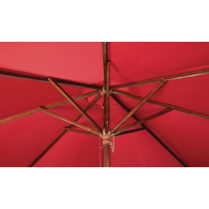 Ombrellone Quadrato Rosso - 2,5m - Bolero