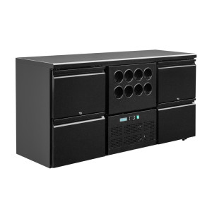 Retrobar Serie U 4 Cassetti e Cantinetta per 8 Bottiglie - 380L - Polar
