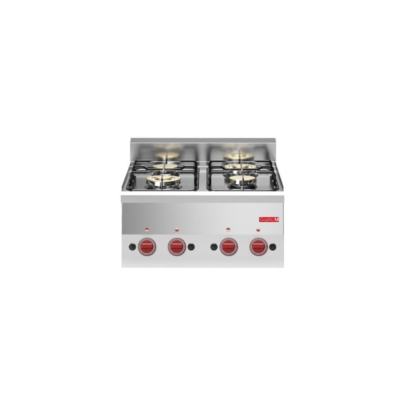 Sopra 4 fuochi vivaci a gas da appoggio prof 600 - Gastro M - Fourniresto Sopra 4 fuochi vivaci a gas da appoggio prof 600 - Gastro M - Fourniresto