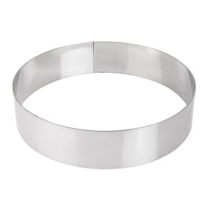 Cerchio per mousse in acciaio inossidabile 200 x 45mm - De Buyer - Fourniresto