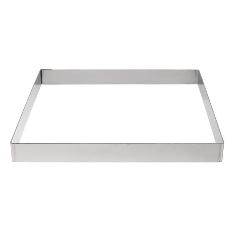 Cerchio per crostata quadrato in acciaio inossidabile - L 200 x P 200mm - De Buyer Cerchio per crostata quadrato in acciaio inossidabile - L 200 x P 200mm - De Buyer