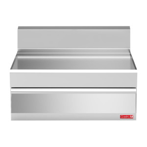 Piastra Elettrica Mezza Liscia Mezza Rigata-L 600 x P 600mm - Gastro M
