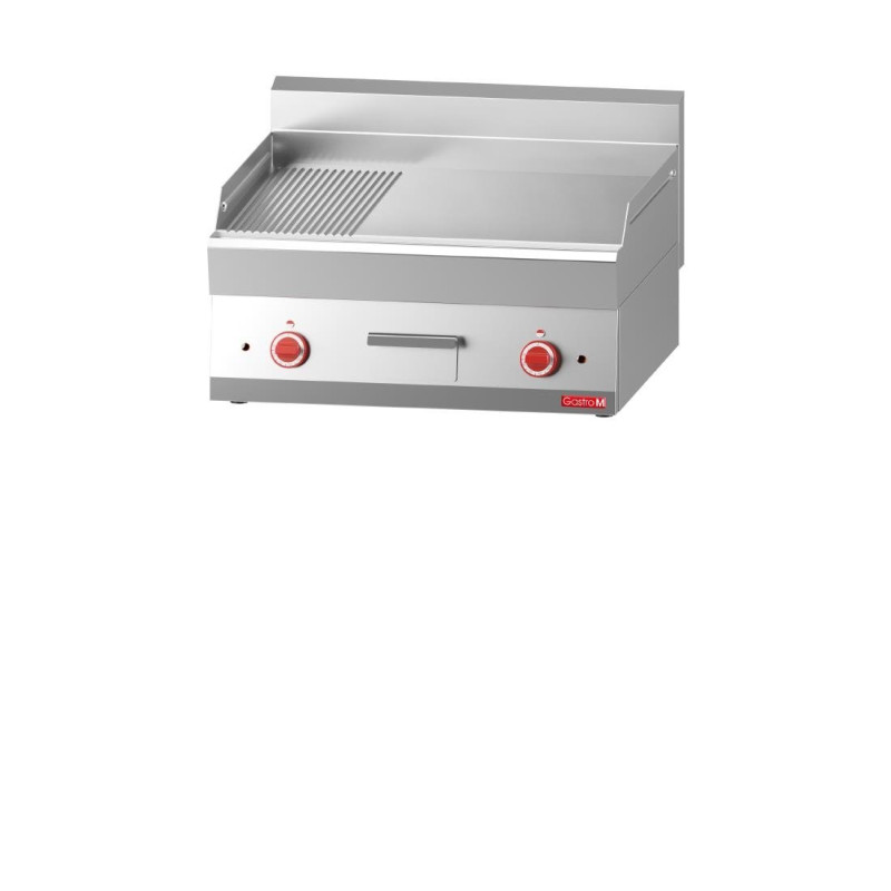 Piastra Elettrica con Metà Liscia e Metà Rigata - L 700 x P 650 mm - Gastro M - Fourniresto Piastra Elettrica con Metà Liscia e Metà Rigata - L 700 x P 650 mm - Gastro M - Fourniresto