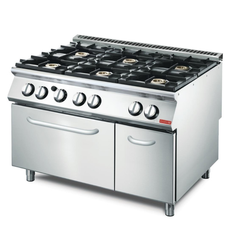 Forno 6 Fuochi e Forno a Gas 700 - Gastro M Forno 6 Fuochi e Forno a Gas 700 - Gastro M