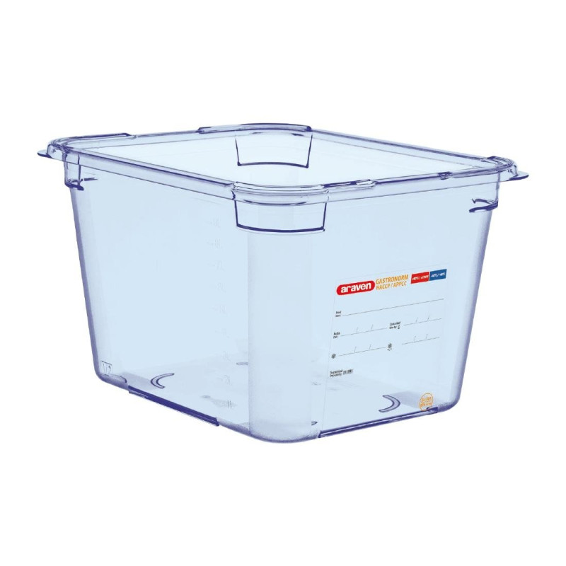 Scatola ermetica blu ABS - GN 1/2 200 mm - Araven - Fourniresto Scatola ermetica blu ABS - GN 1/2 200 mm - Araven - Fourniresto