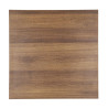 Piatto Tavolo Quadrato Effetto Legno Rovere Rustico - L 600mm - Bolero