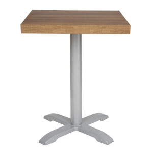 Piatto Tavolo Quadrato Effetto Legno Rovere Rustico - L 600mm - Bolero
