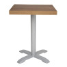 Piatto Tavolo Quadrato Effetto Legno Rovere Rustico - L 600mm - Bolero