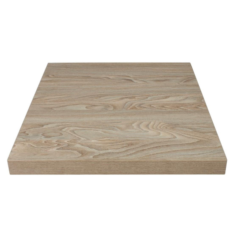 Piatto Tavolo Quadrato Effetto Legno Chiaro - L 600mm - Bolero Piatto Tavolo Quadrato Effetto Legno Chiaro - L 600mm - Bolero