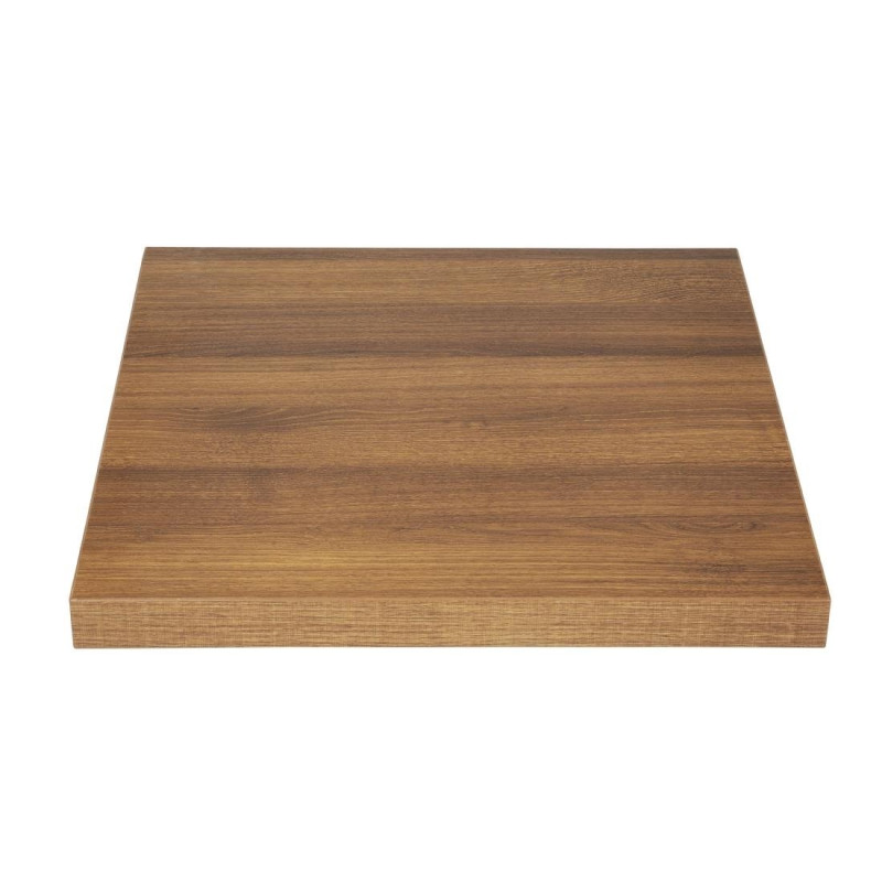 Piatto Tavolo Quadrato Effetto Legno Rovere Rustico - L 700mm - Bolero Piatto Tavolo Quadrato Effetto Legno Rovere Rustico - L 700mm - Bolero