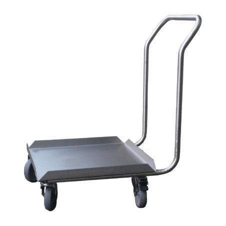 Base in acciaio inossidabile per cestelli lavastoviglie con manico 500 x 500mm - Gastro M